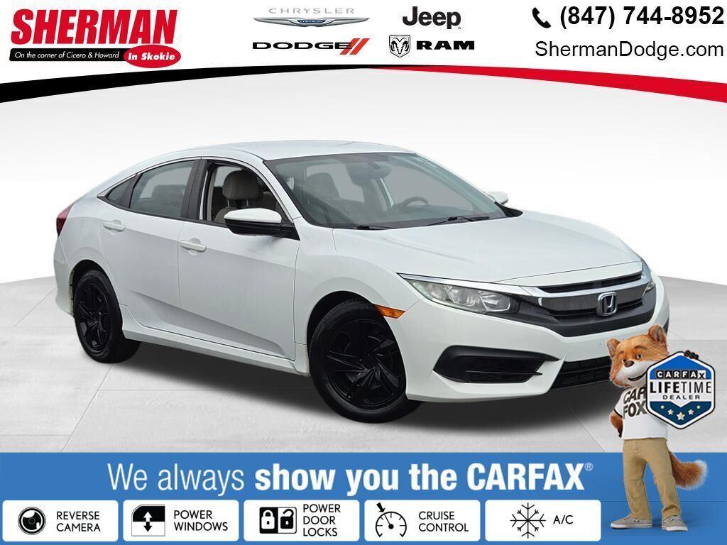 Taffeta White 2018 Honda Civic Sedan Front-Wheel Drive Continuously Variable Transmission