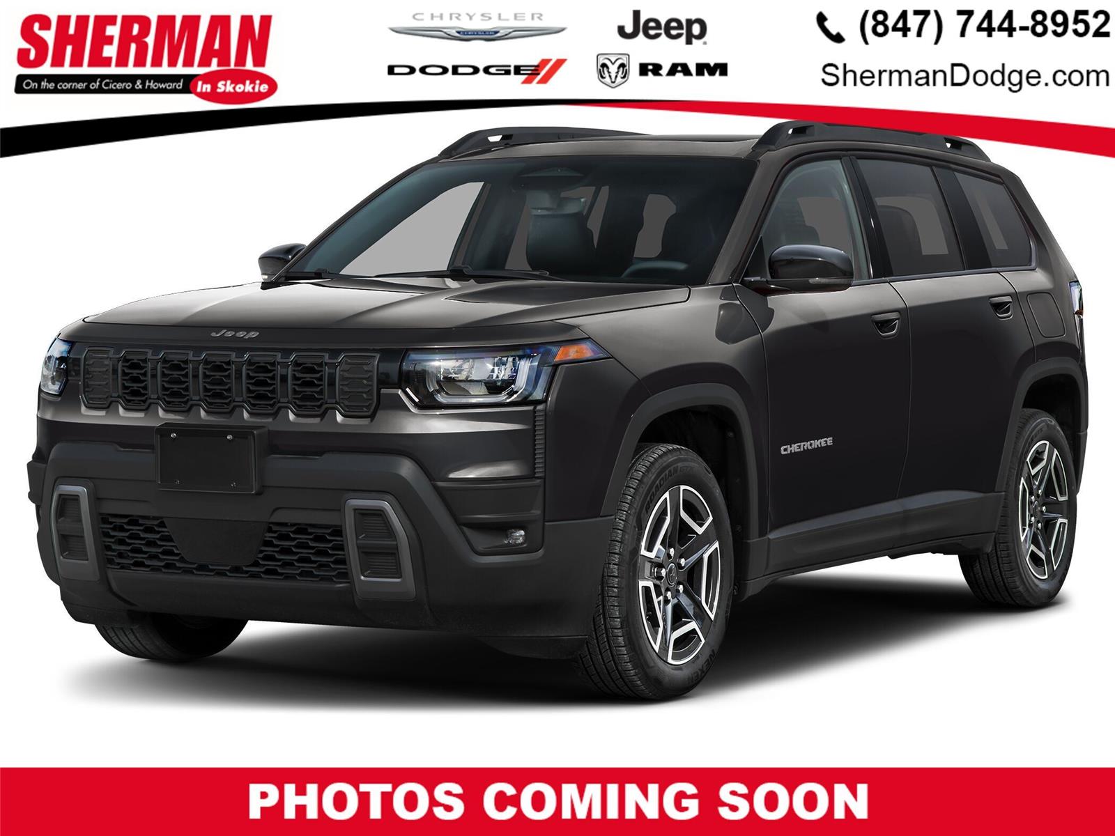Diamond Black Crystal Pearlcoat 2026 Jeep Cherokee SUV / Crossover Four-Wheel Drive Automatic