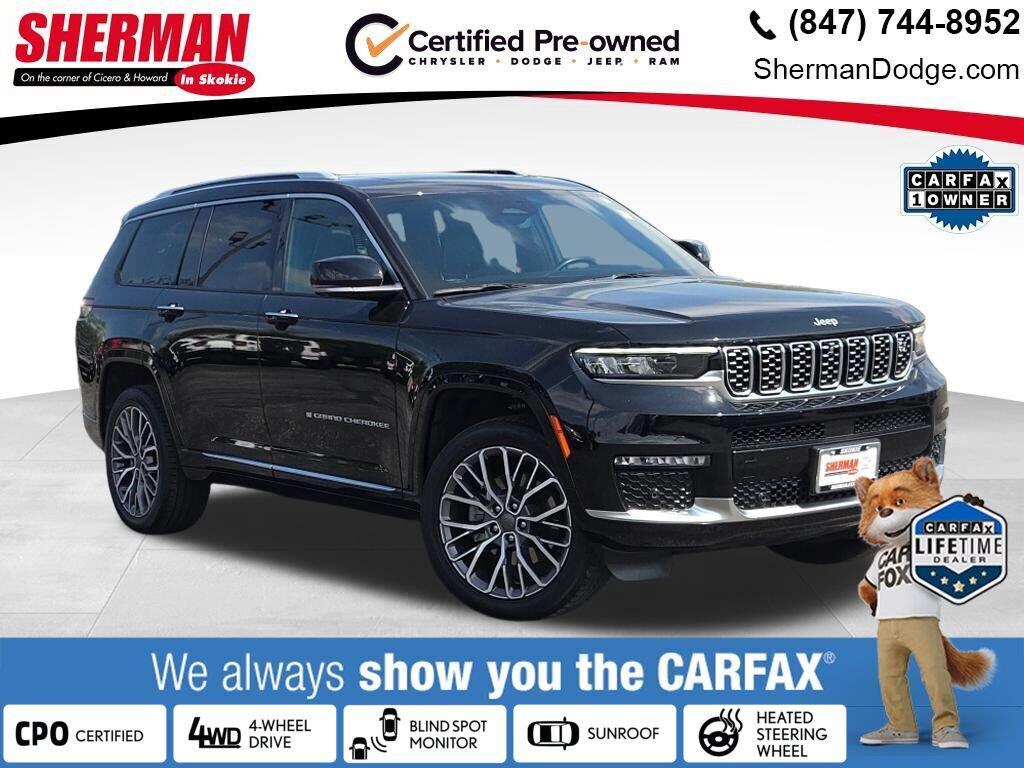 Diamond Black Crystal Pearlcoat 2023 Jeep Grand Cherokee L SUV / Crossover Four-Wheel Drive 8-Speed Automatic