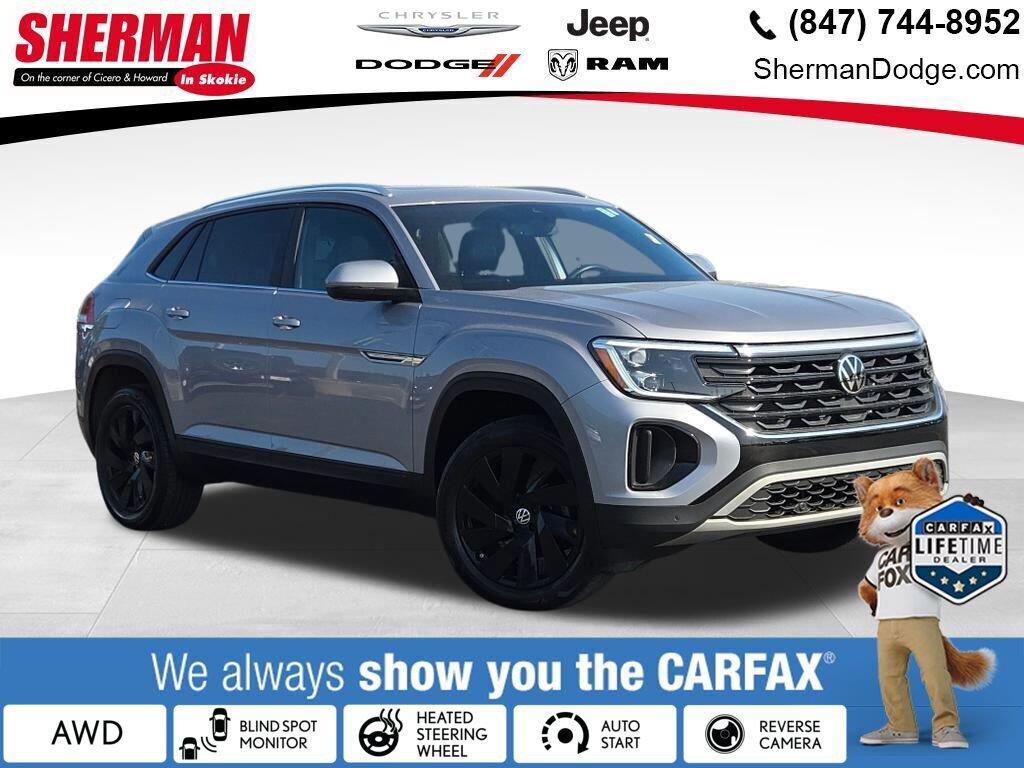 Silver Mist Metallic 2024 Volkswagen Atlas Cross Sport SUV / Crossover All-Wheel Drive Automatic