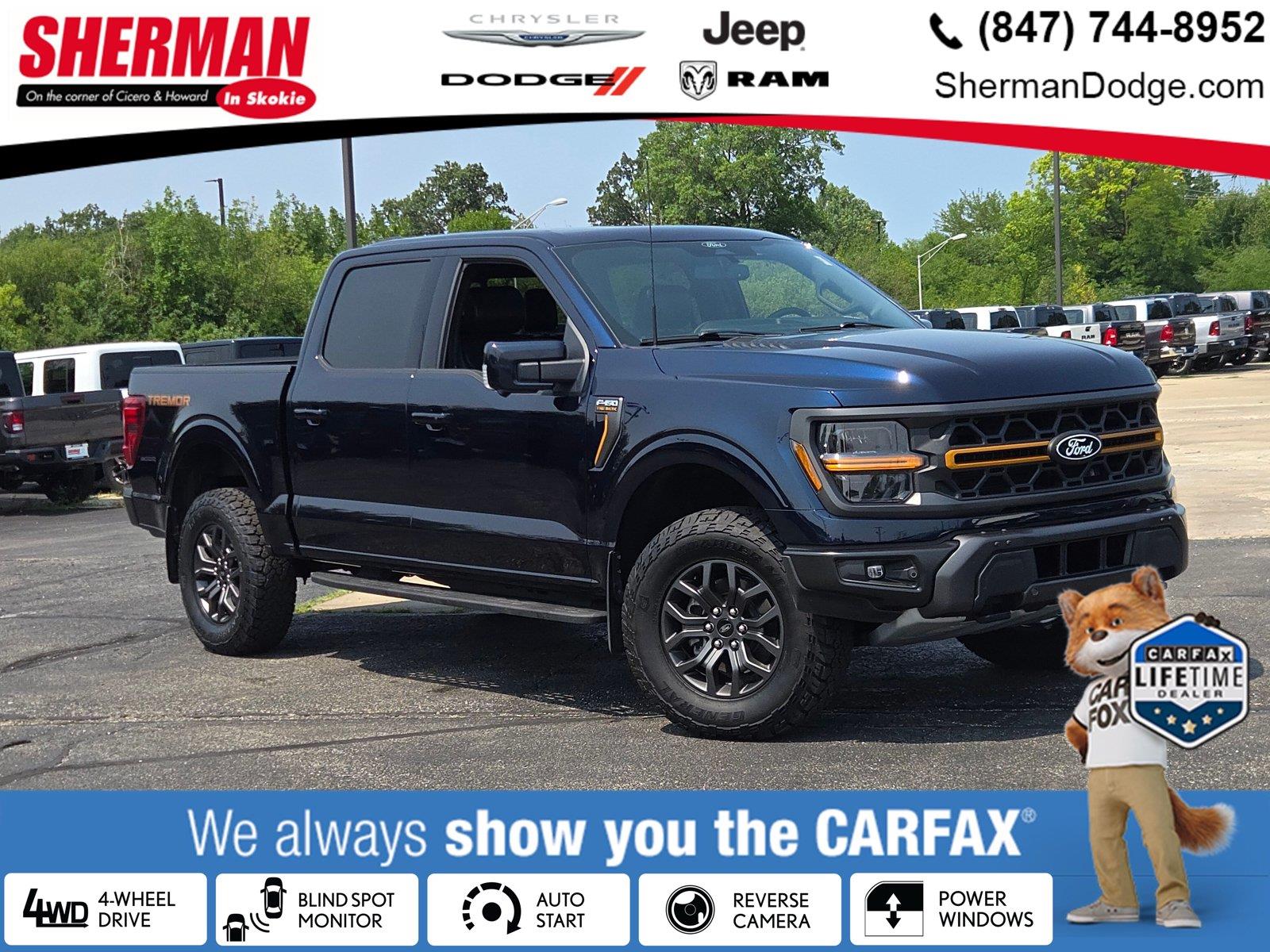 Antimatter Blue 2025 Ford F-150 Pickup Truck Four-Wheel Drive Automatic
