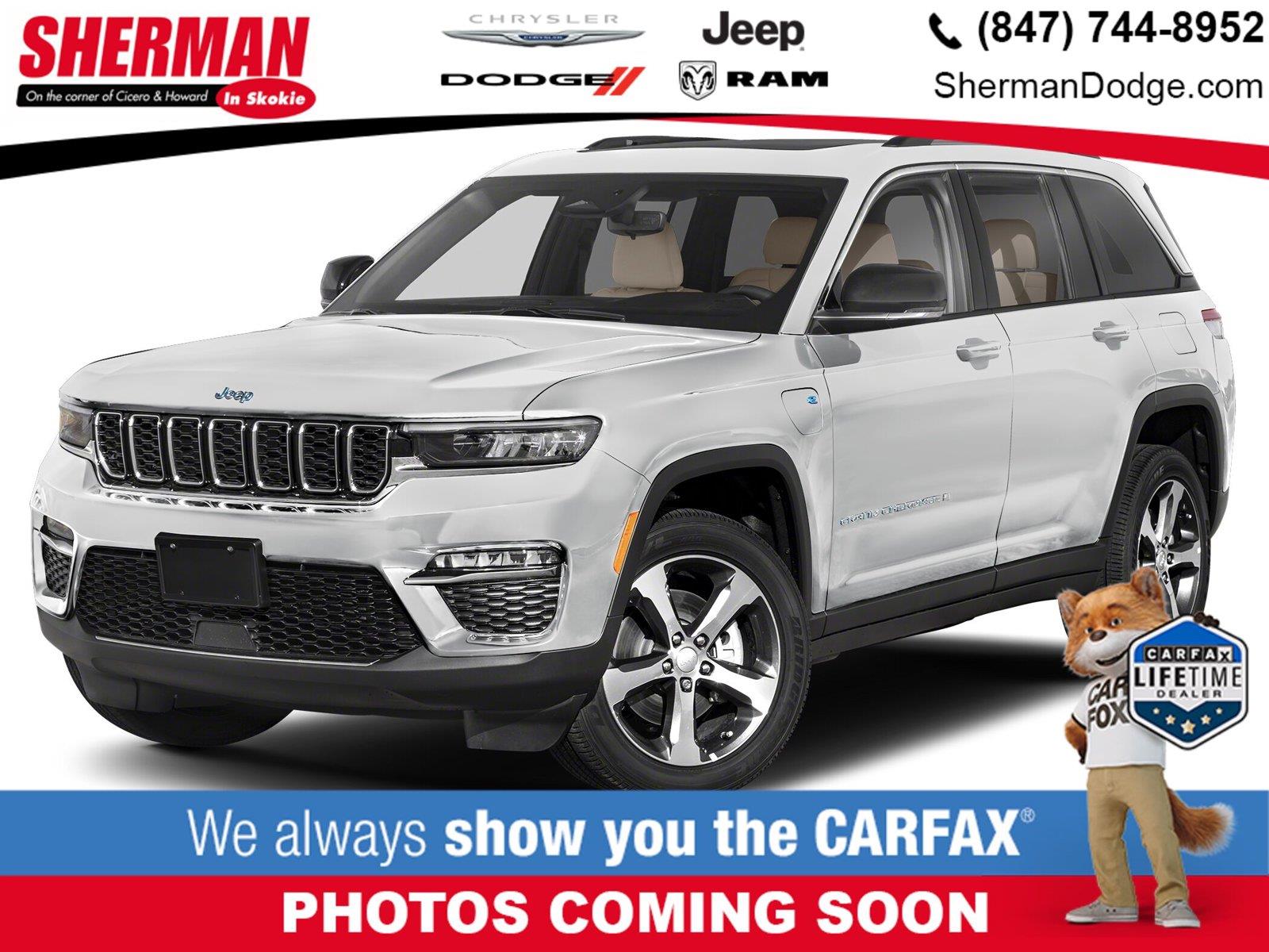 Bright White Clearcoat 2023 Jeep Grand Cherokee 4xe SUV / Crossover Four-Wheel Drive 8-Speed Automatic