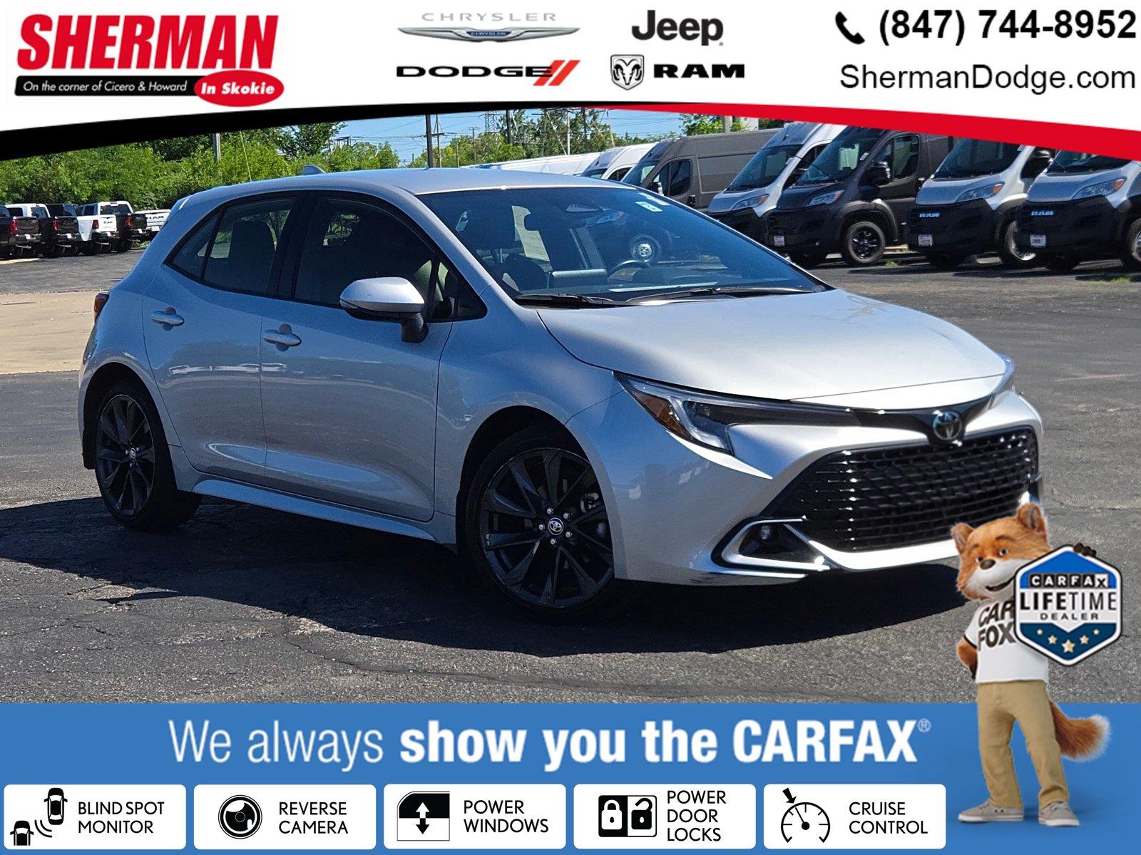 Classic Silver Metallic 2024 Toyota Corolla Hatchback Hatchback Front-Wheel Drive Continuously Variable Transmission