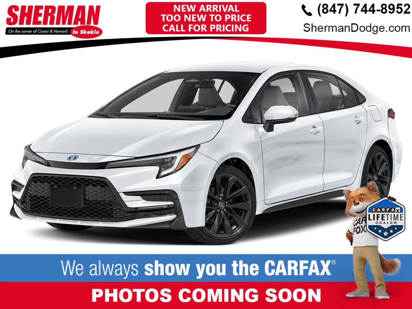 White (Wind Chill Pearl) 2024 Toyota Corolla Hybrid Sedan All-Wheel Drive Continuously Variable Transmission