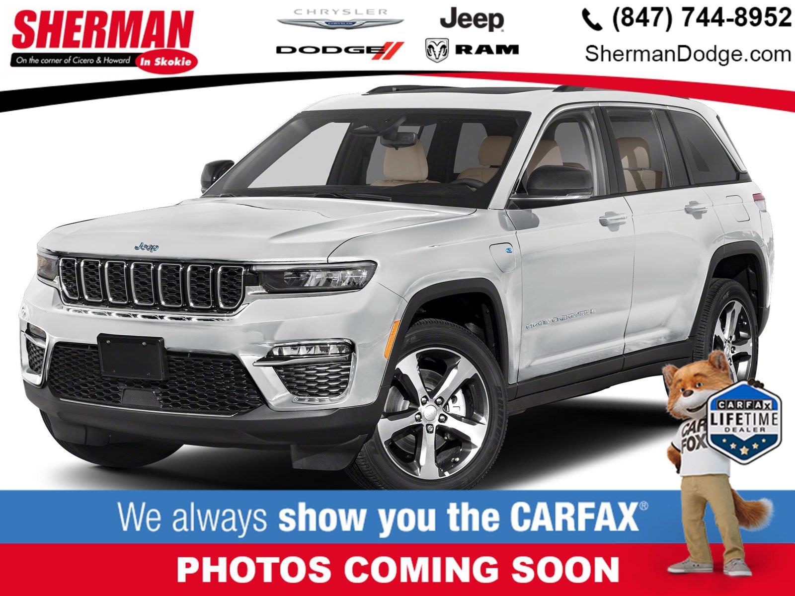 Bright White Clearcoat 2023 Jeep Grand Cherokee 4xe SUV / Crossover Four-Wheel Drive 8-Speed Automatic