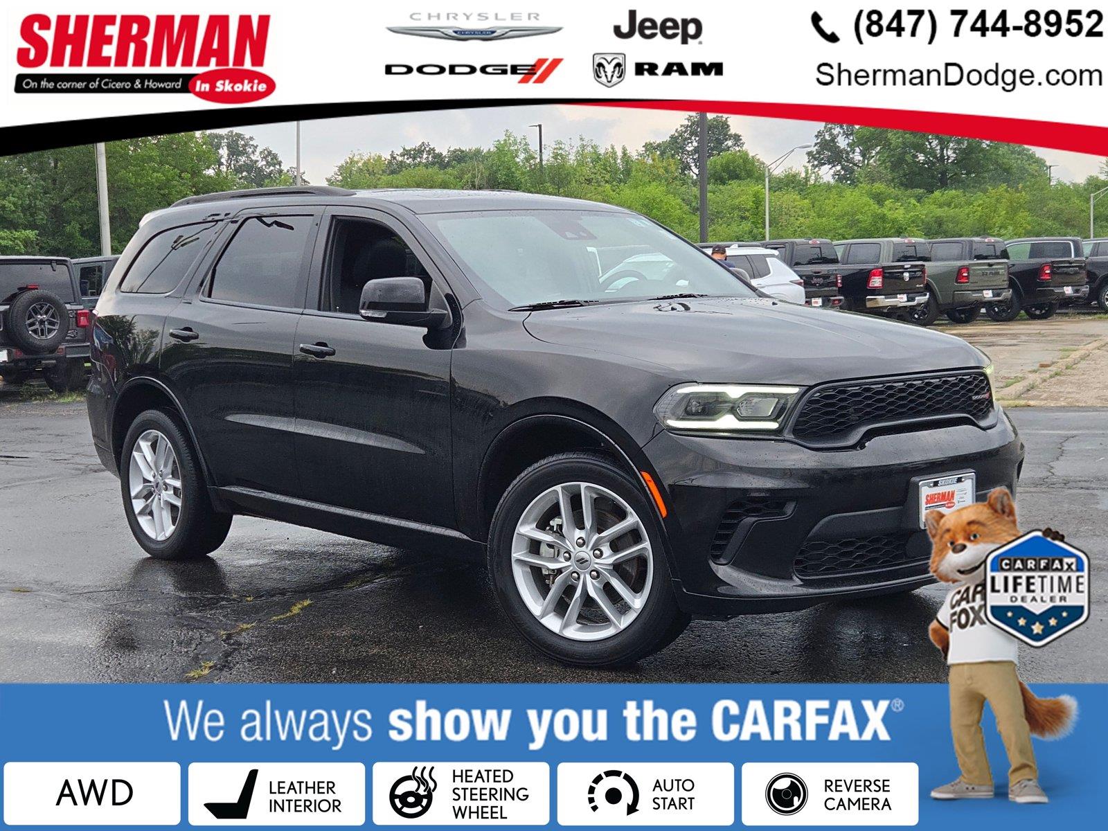 DB Black Clearcoat 2024 Dodge Durango SUV / Crossover All-Wheel Drive 8-Speed Automatic