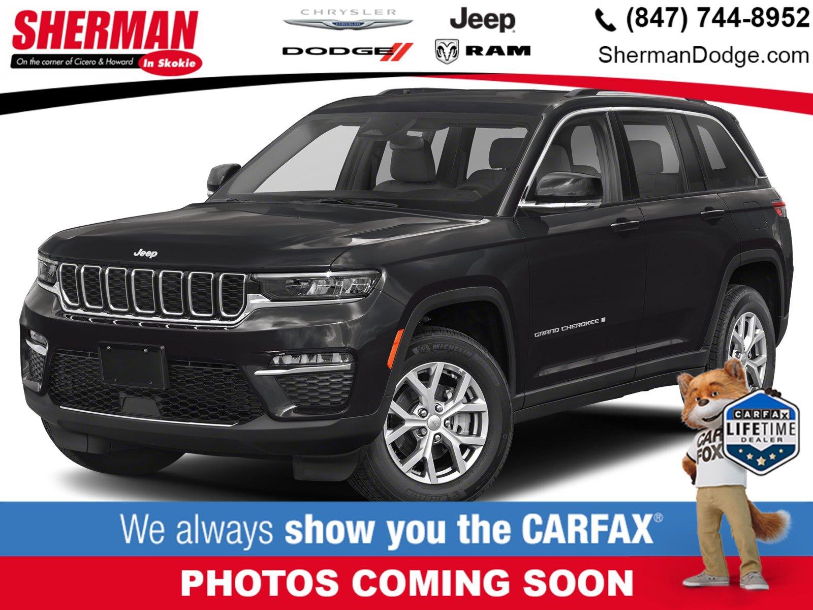 Diamond Black Crystal Pearlcoat 2022 Jeep Grand Cherokee SUV / Crossover Four-Wheel Drive 8-Speed Automatic