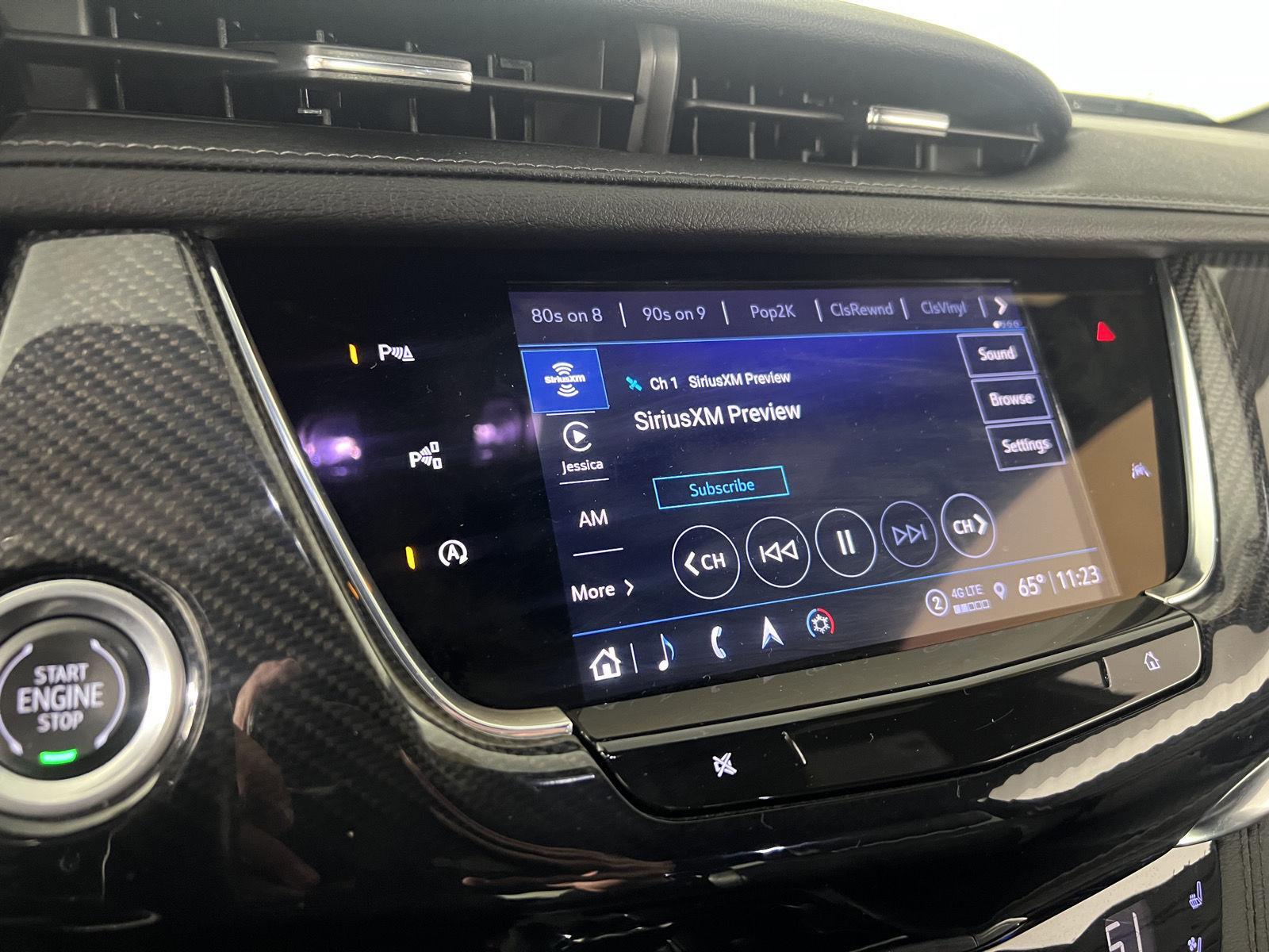 Used 2023 Stellar Black Metallic Cadillac AWD Sport image 6