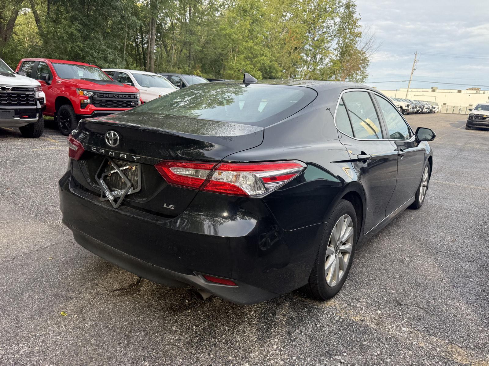 Used 2020 Midnight Black Metallic Toyota LE image 4