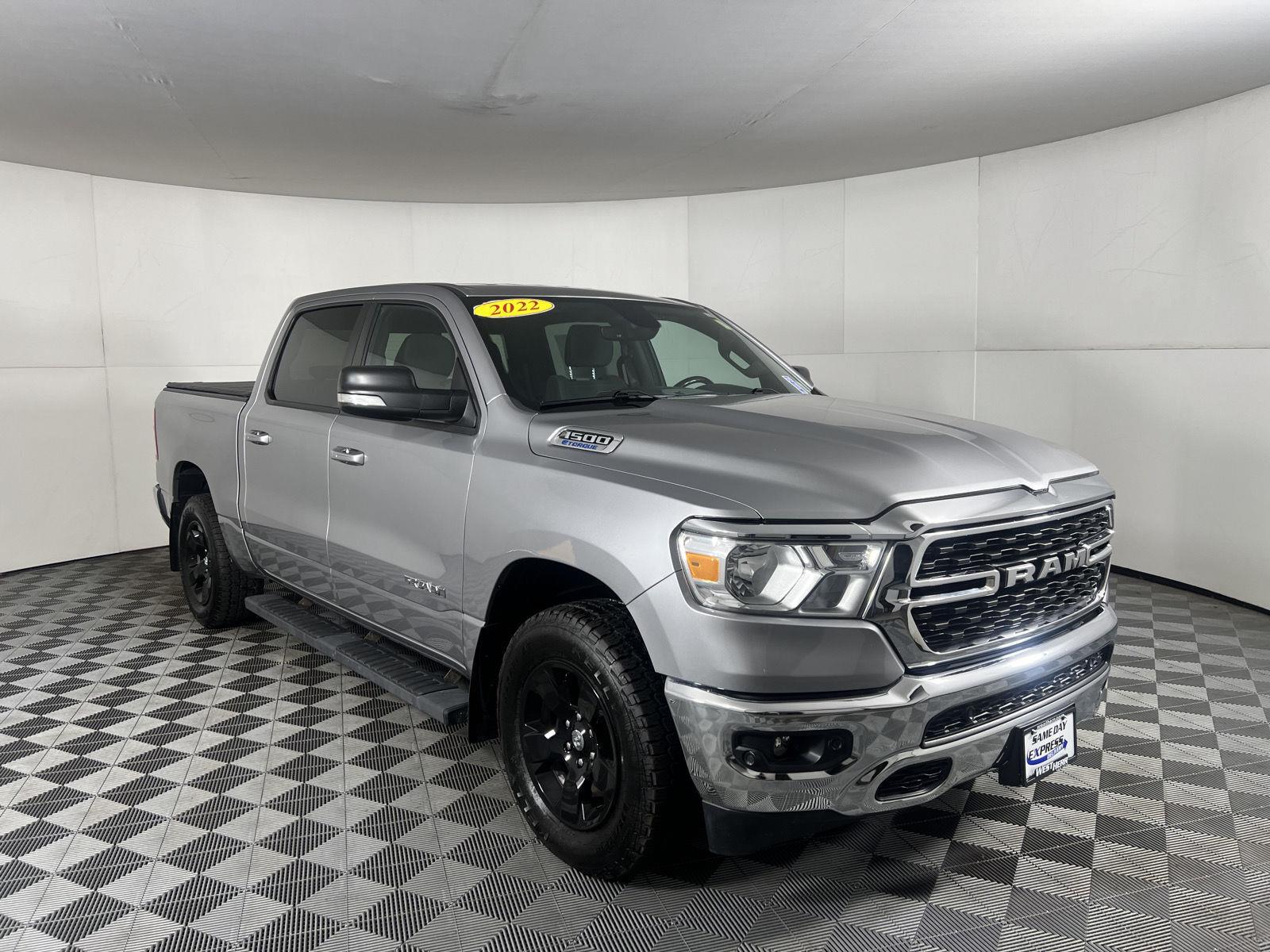 Used 2022 Billet Silver Metallic Clearcoat Ram Big Horn image 32