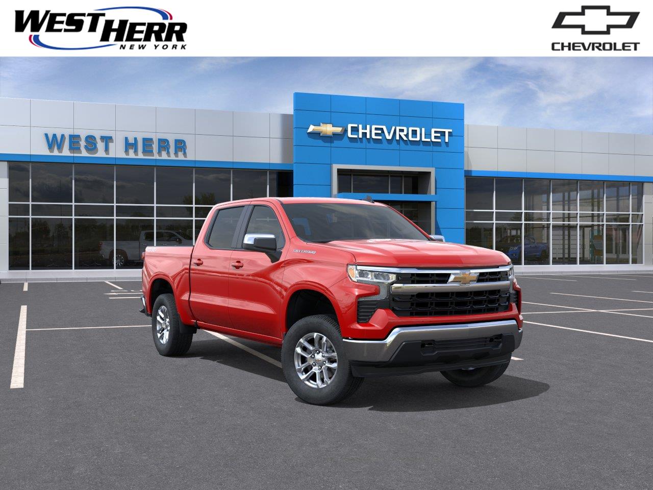 Red Hot 2026 Chevrolet Silverado 1500 Pickup Truck Four-Wheel Drive Automatic