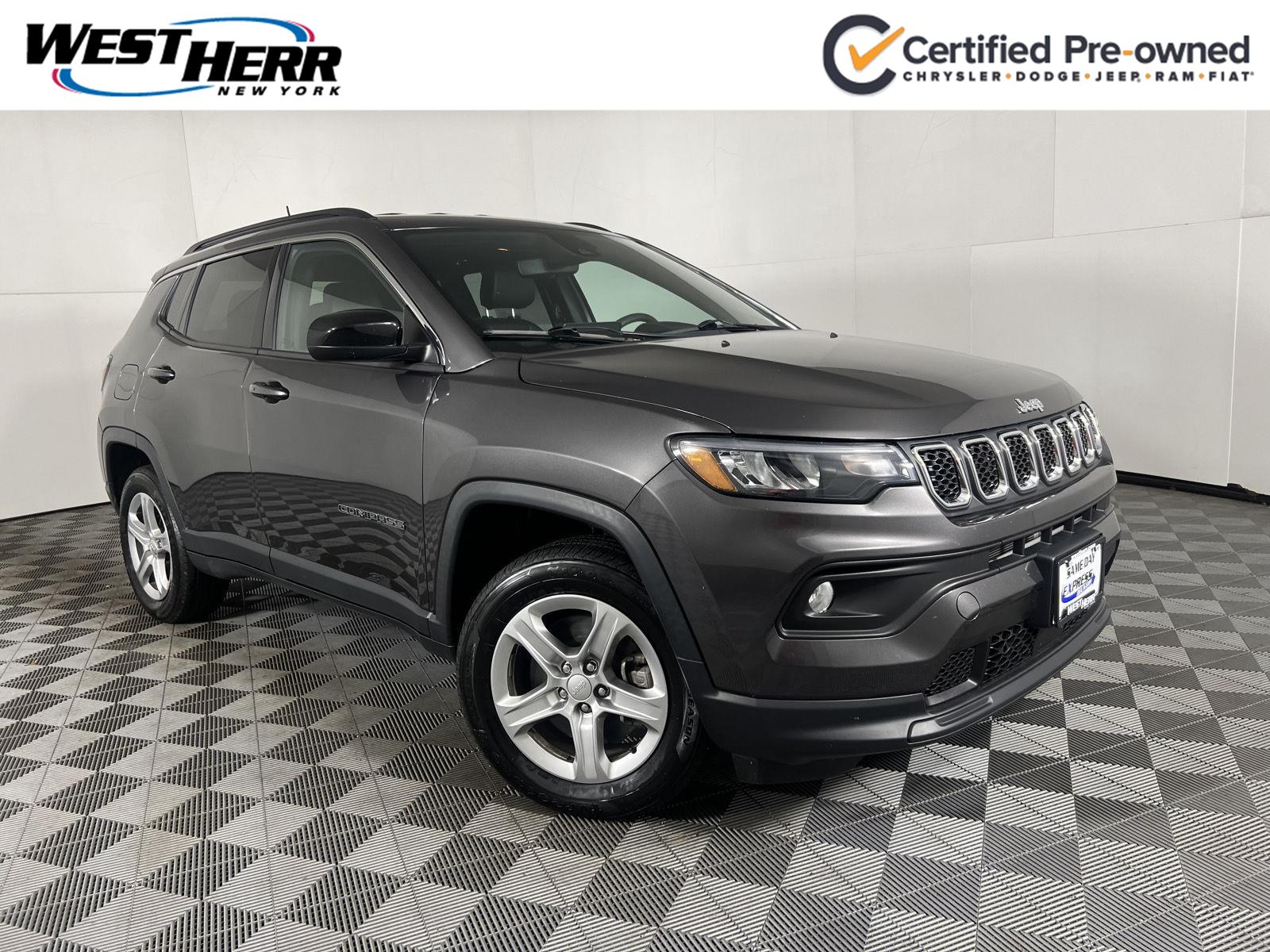 Gray (Granite Crystal Metallic Clearcoat) 2023 Jeep Compass SUV / Crossover Four-Wheel Drive 8-Speed Automatic