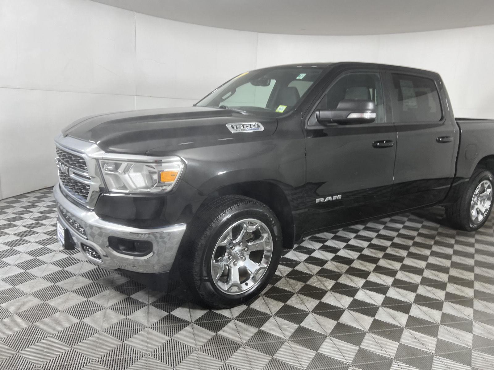 Used 2022 Diamond Black Crystal Pearlcoat Ram Big Horn image 4