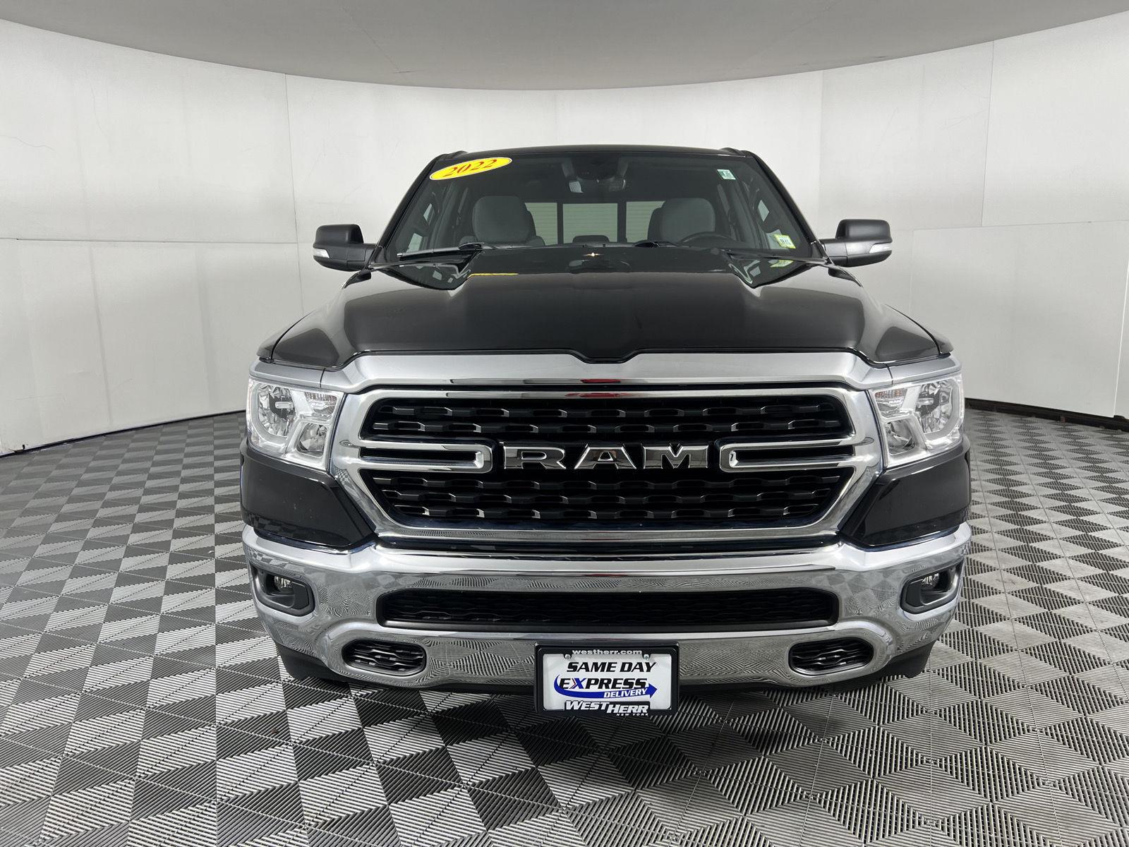Used 2022 Diamond Black Crystal Pearlcoat Ram Big Horn image 3