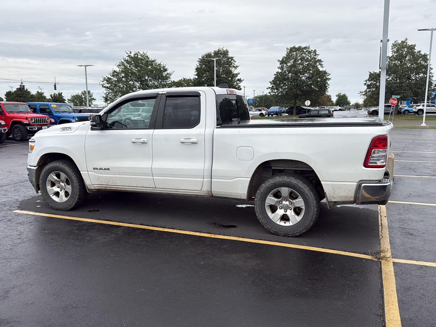 Used 2022 Bright White Clearcoat Ram Big Horn image 4