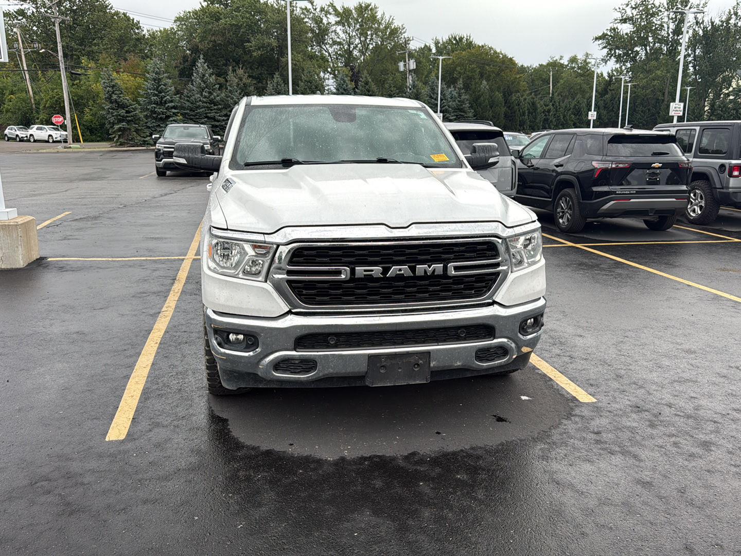 Used 2022 Bright White Clearcoat Ram Big Horn image 11