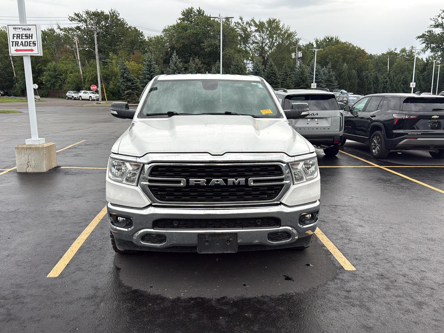 Used 2022 Bright White Clearcoat Ram Big Horn image 12