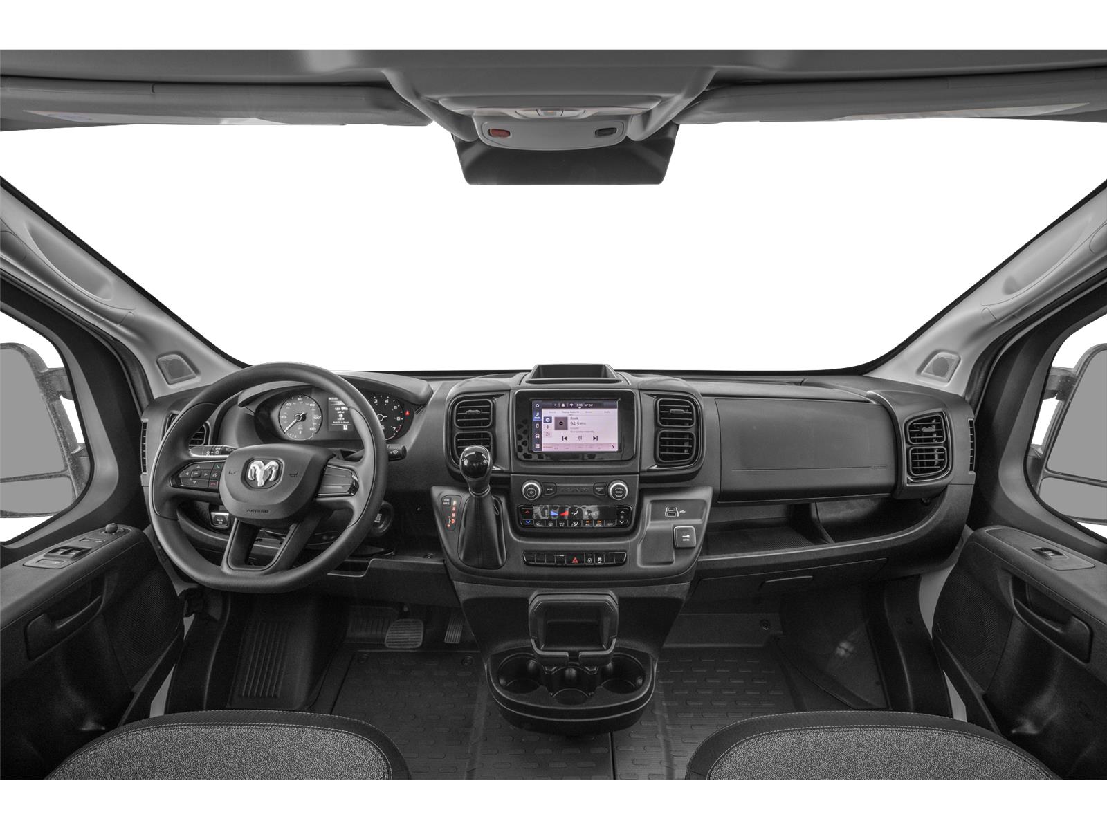 New 2024 Bright White Clearcoat Ram High Roof image 3