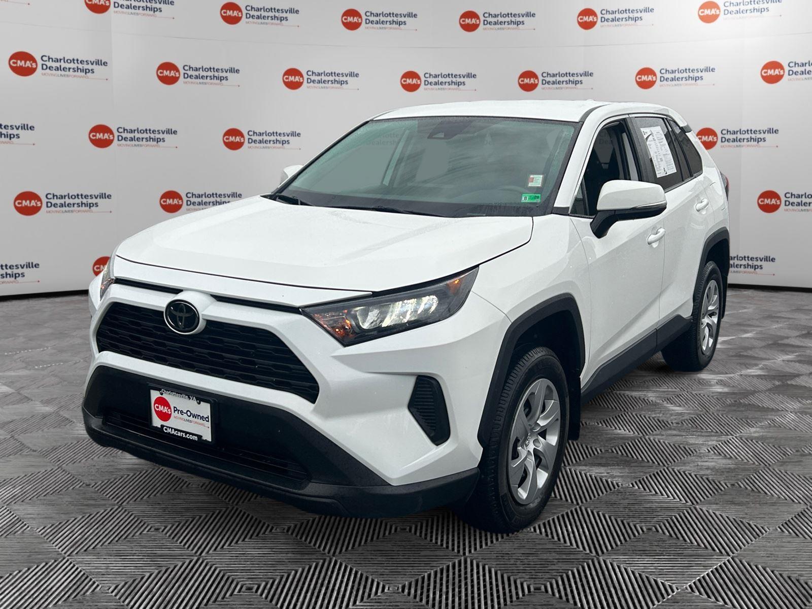 White 2022 Toyota RAV4 LE AWD SUV / Crossover All-Wheel Drive 8-Speed Automatic