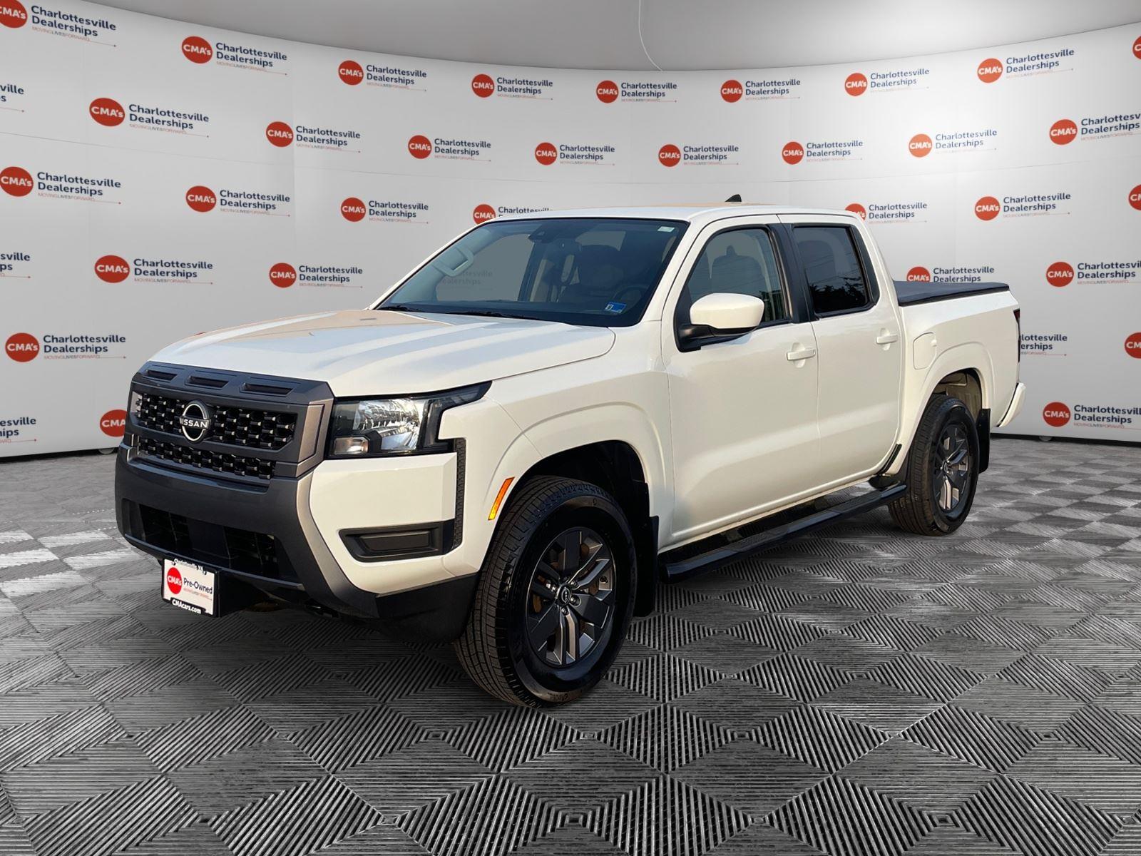 Glacier White 2025 Nissan Frontier Pickup Truck Four-Wheel Drive Automatic