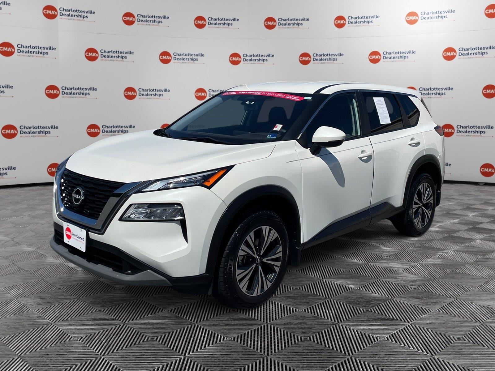 Pearl White Tricoat 2023 Nissan Rogue SUV / Crossover All-Wheel Drive Continuously Variable Transmission