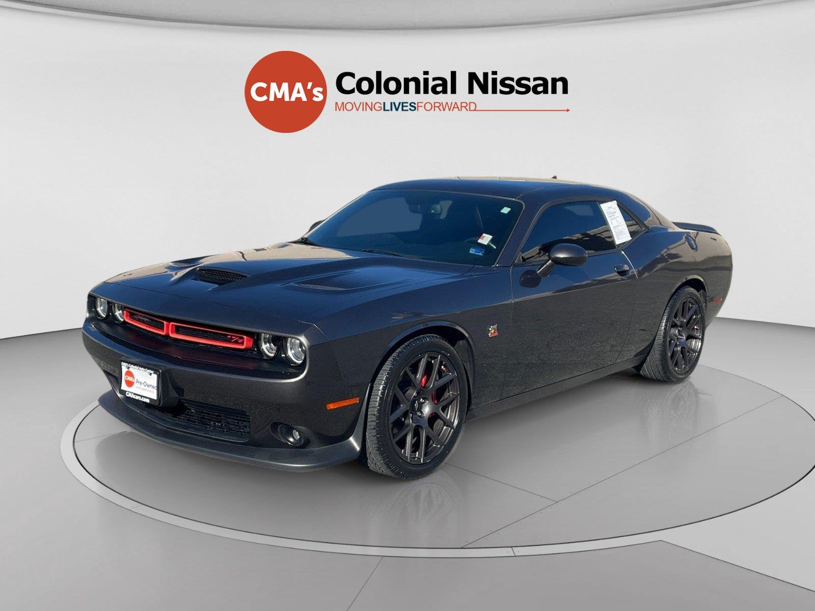 Gray (Granite Pearlcoat) 2019 Dodge Challenger Coupe Rear-Wheel Drive 8-Speed Automatic