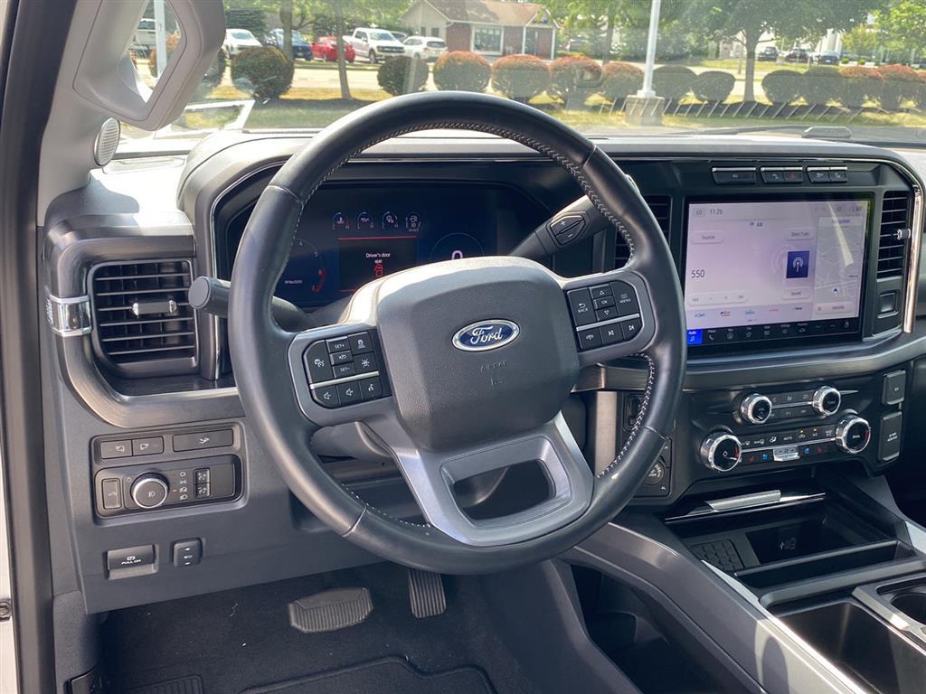 Used 2024 Star White Metallic Tri-Coat Ford LARIAT image 3
