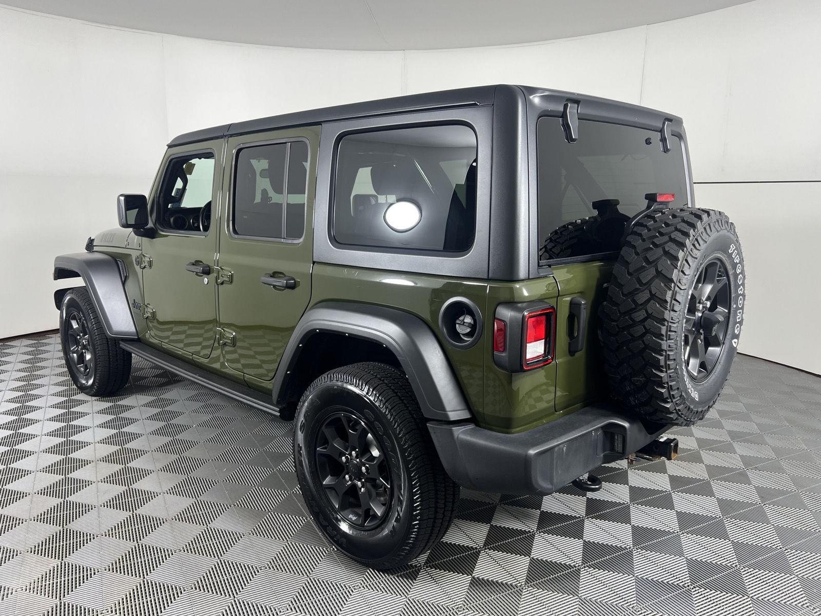 Used 2022 Sarge Green Clearcoat Jeep Unlimited Willys image 10