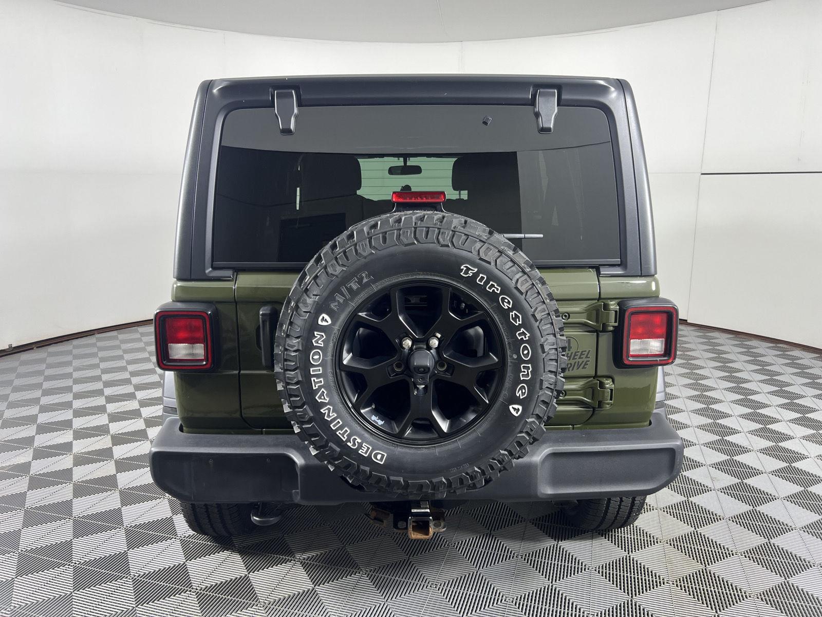 Used 2022 Sarge Green Clearcoat Jeep Unlimited Willys image 11