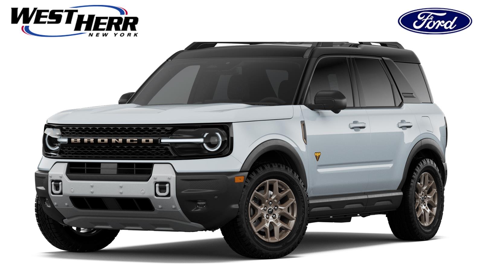 Space White Metallic 2026 Ford Bronco Sport SUV / Crossover All-Wheel Drive 8-Speed Automatic