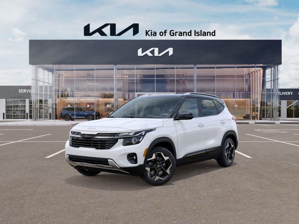 Clear White/Fusion Black Roof 2026 Kia Seltos S AWD SUV / Crossover All-Wheel Drive Continuously Variable Transmission