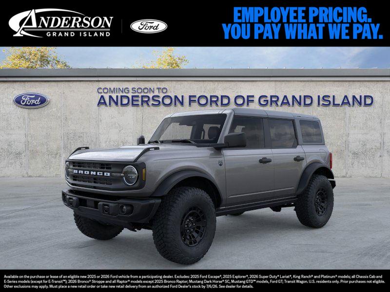 Carbonized Gray Metallic 2026 Ford Bronco Big Bend 4-Door 4WD SUV / Crossover Four-Wheel Drive 7-Speed Manual