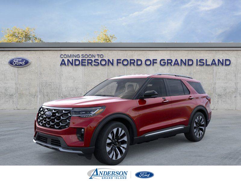 Rapid Red Metallic Tinted Clearcoat 2026 Ford Explorer SUV / Crossover All-Wheel Drive Automatic