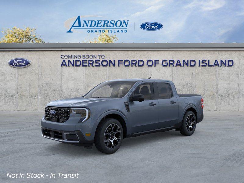 Blue (Azure Gray Metallic Tri-Coat) 2026 Ford Maverick Lariat SuperCrew AWD Pickup Truck All-Wheel Drive Continuously Variable Transmission