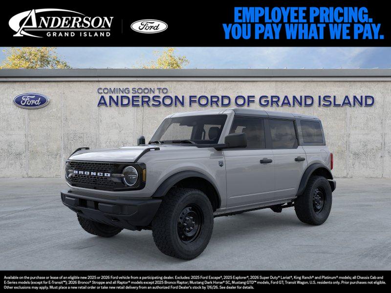 Avalanche Gray 2026 Ford Bronco Big Bend 4-Door 4WD SUV / Crossover Four-Wheel Drive 7-Speed Manual