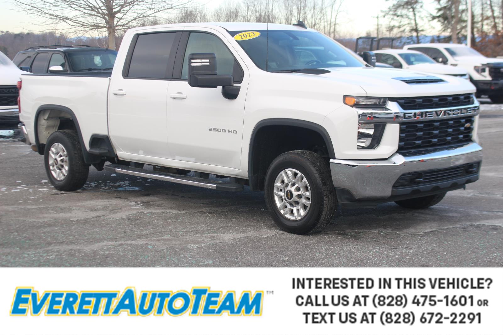 Summit White 2023 Chevrolet Silverado 2500HD LT Crew Cab 4WD Pickup Truck Four-Wheel Drive 6-Speed Automatic