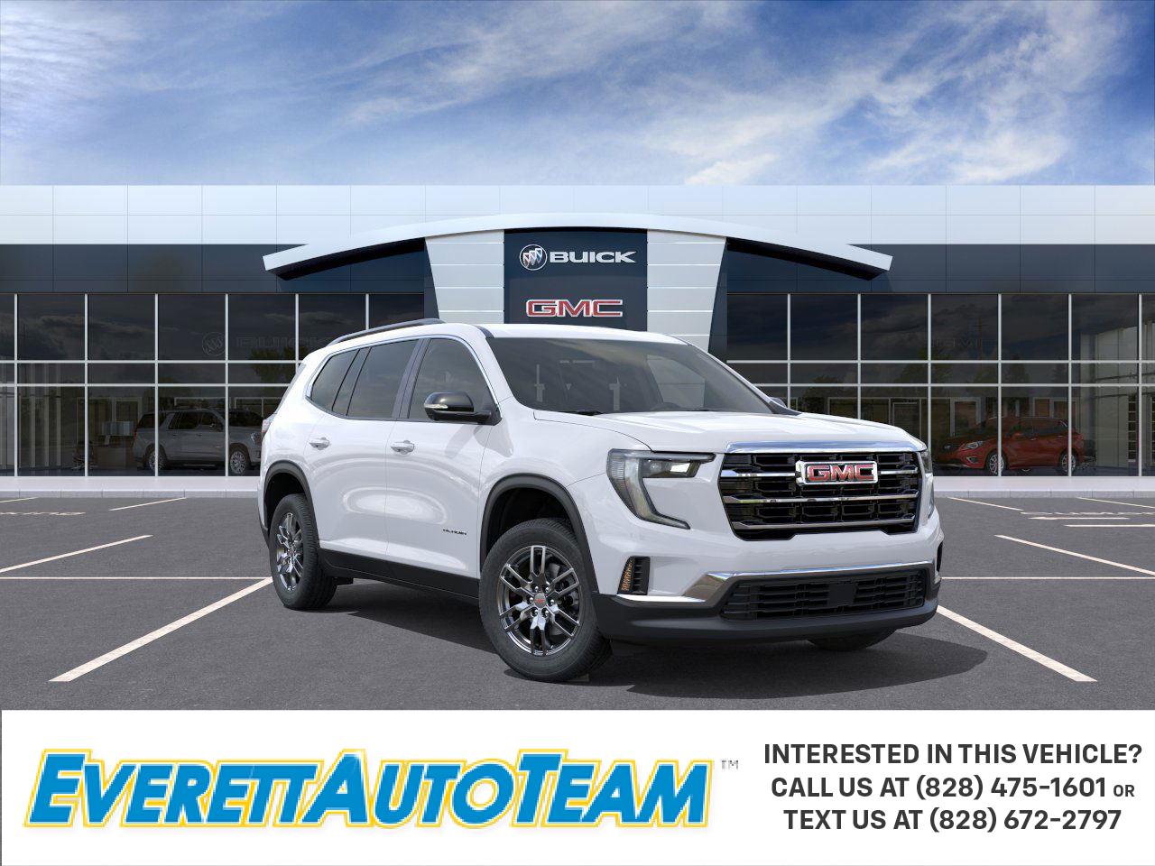 Summit White 2026 GMC Acadia SUV / Crossover Front-Wheel Drive 8-Speed Automatic