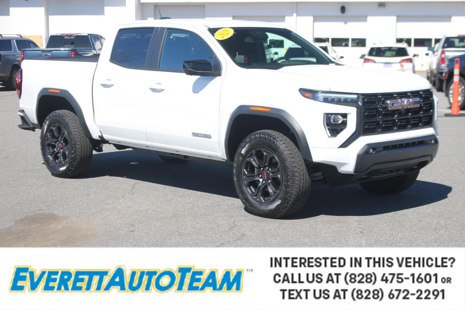 Summit White 2025 GMC Canyon Elevation Crew Cab RWD Pickup Truck 4X2 8-Speed Automatic