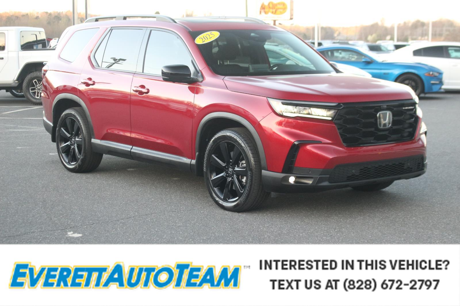 Radiant Red Metallic II 2025 Honda Pilot Black Edition AWD SUV / Crossover All-Wheel Drive Automatic