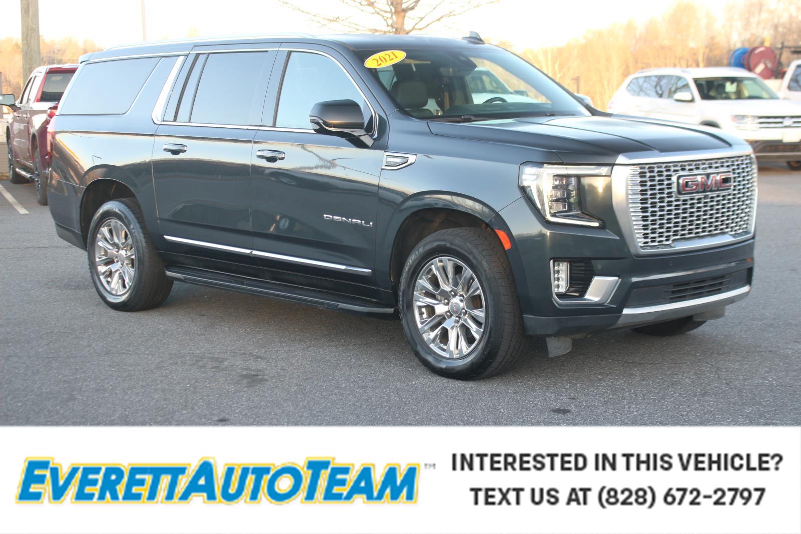 Hunter Metallic 2021 GMC Yukon XL Denali 4WD SUV / Crossover Four-Wheel Drive Automatic