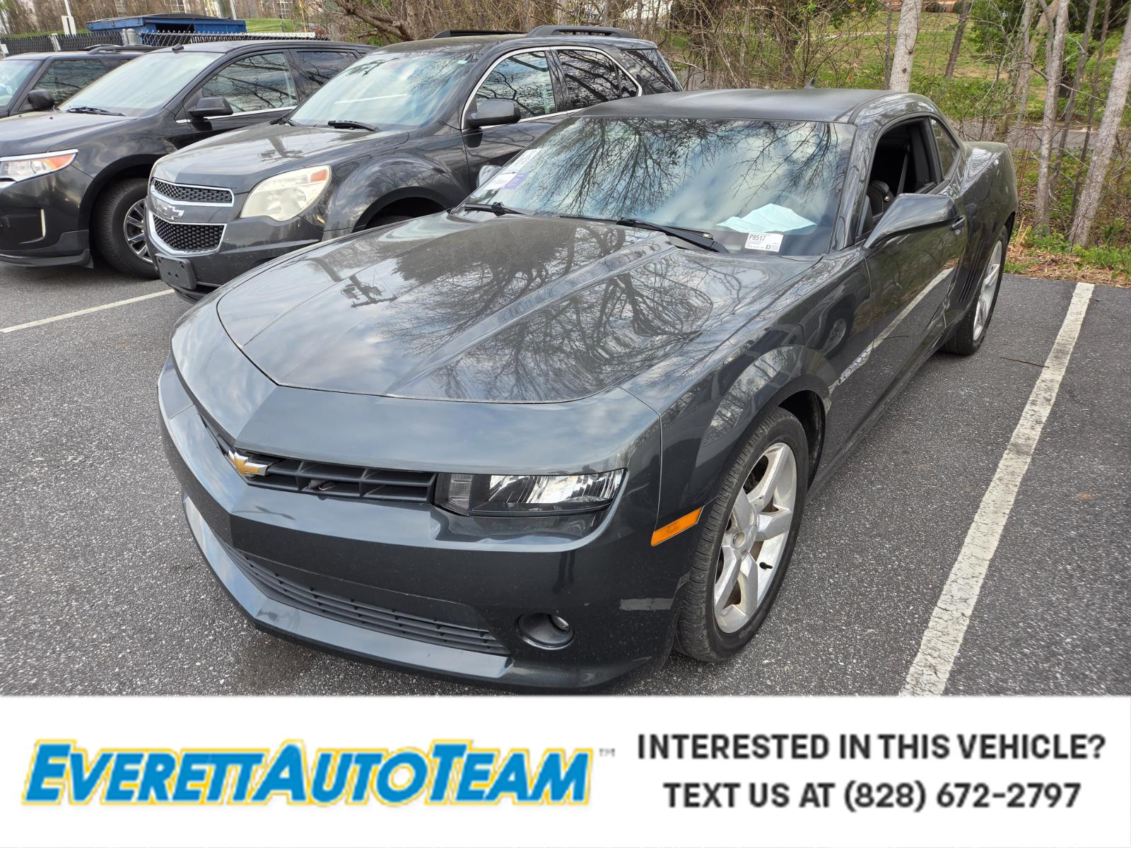 Ashen Gray Metallic 2015 Chevrolet Camaro 1LT Coupe RWD Coupe Rear-Wheel Drive 6-Speed Automatic