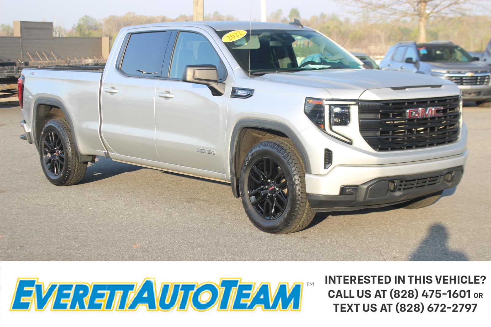 Quicksilver Metallic 2022 GMC Sierra 1500 Elevation Crew Cab 4WD Pickup Truck Four-Wheel Drive Automatic