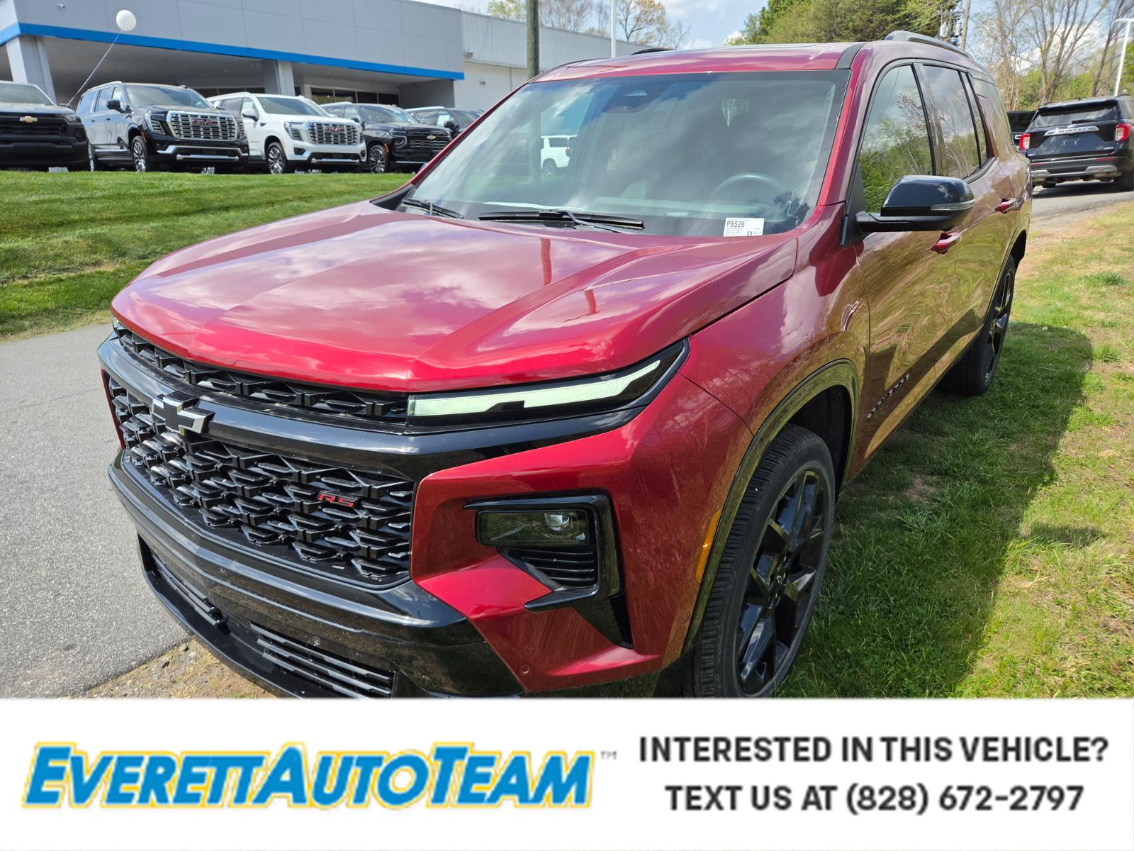 Radiant Red Tintcoat 2024 Chevrolet Traverse RS AWD SUV / Crossover Four-Wheel Drive 8-Speed Automatic