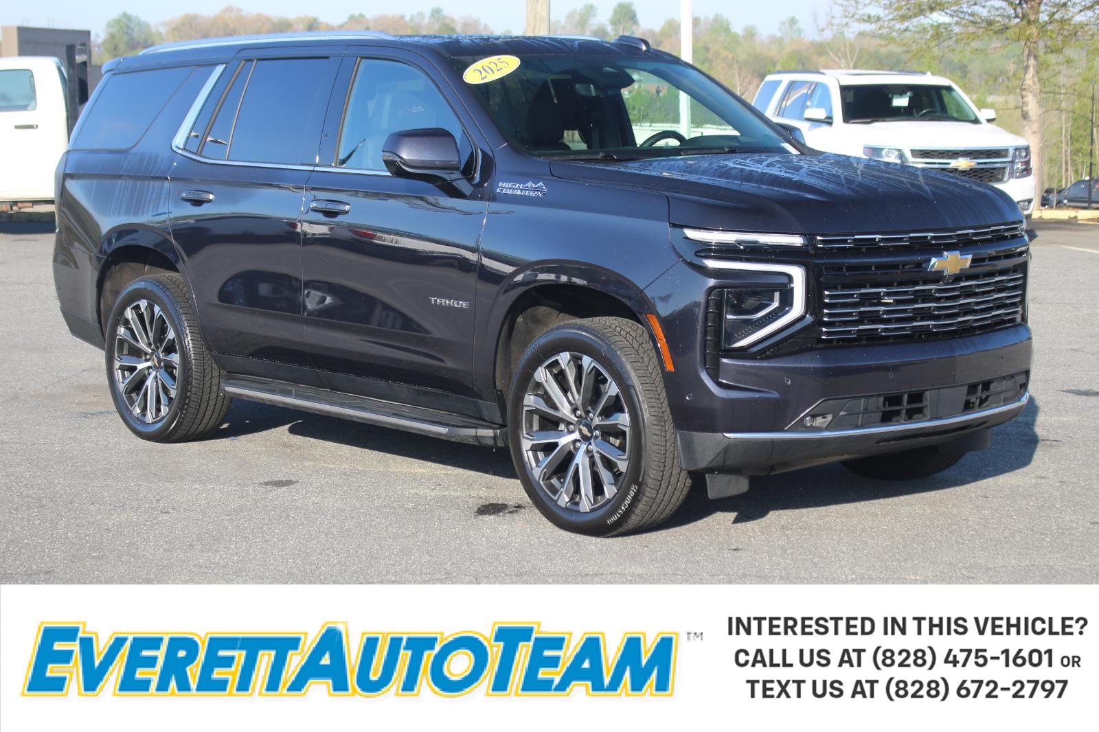 Dark Ash Metallic 2025 Chevrolet Tahoe High Country 4WD SUV / Crossover Four-Wheel Drive Automatic