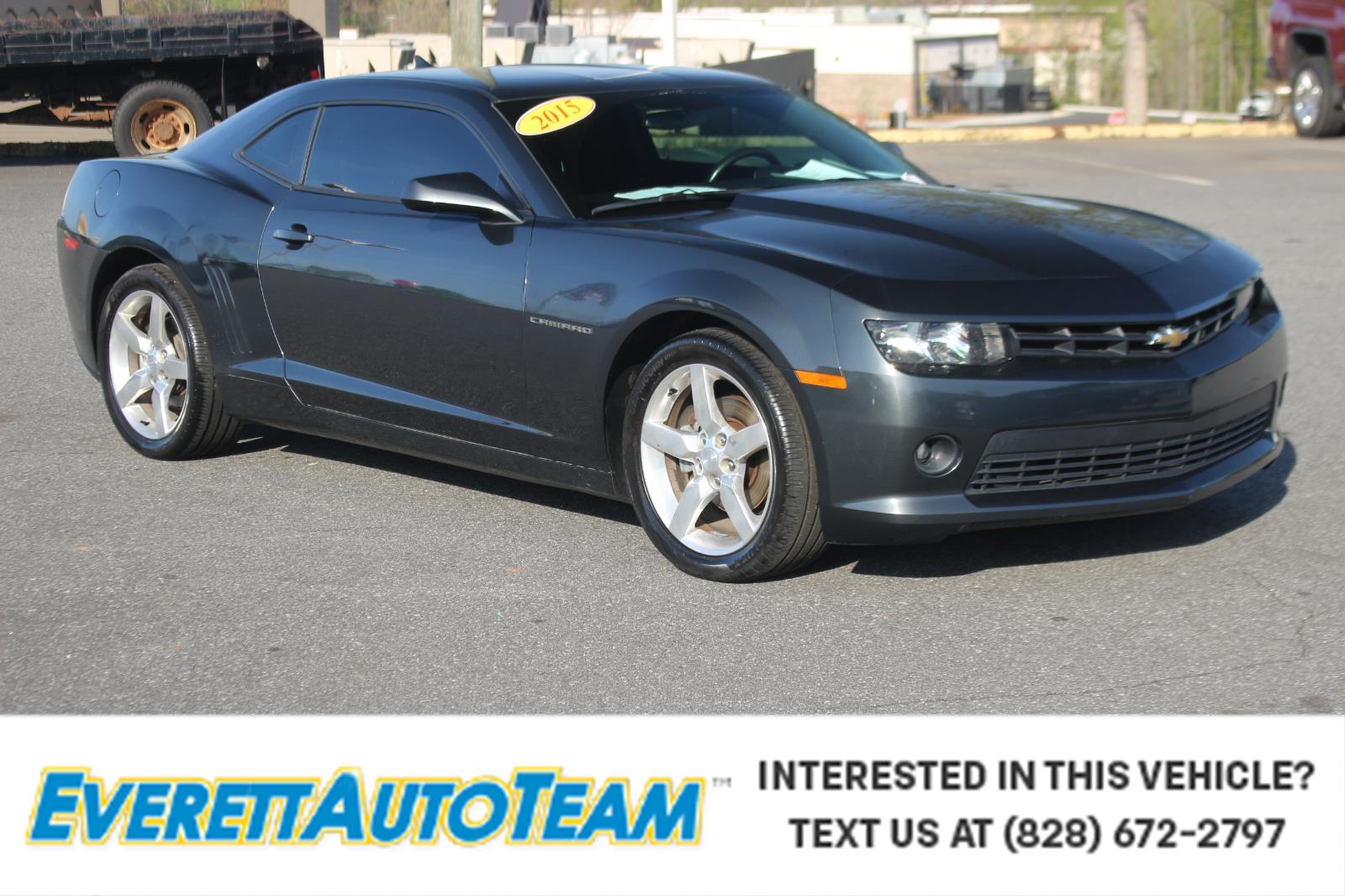 Ashen Gray Metallic 2015 Chevrolet Camaro 1LT Coupe RWD Coupe Rear-Wheel Drive 6-Speed Automatic