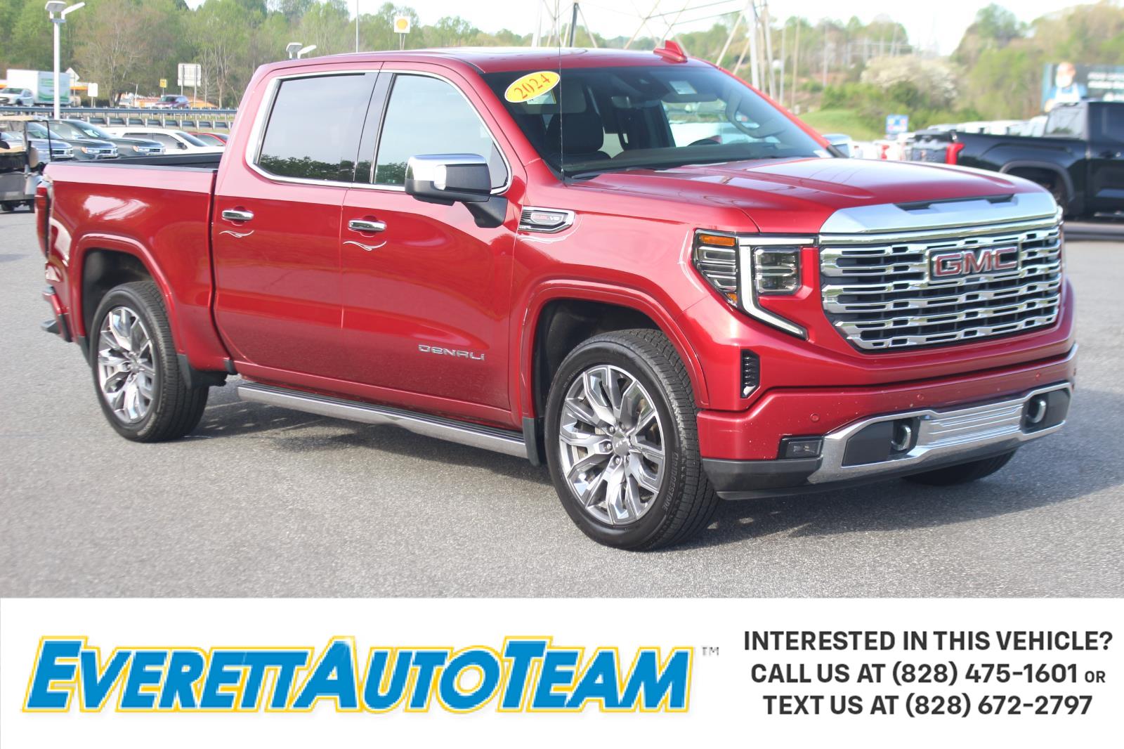 Volcanic Red Tintcoat 2024 GMC Sierra 1500 Denali Crew Cab 4WD Pickup Truck Four-Wheel Drive Automatic