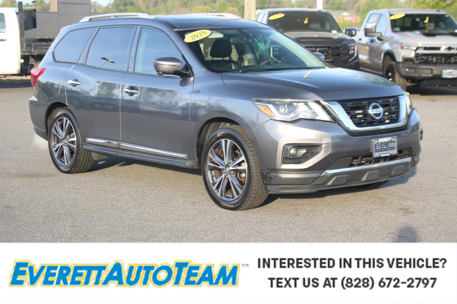 Gray (Gun Metallic) 2020 Nissan Pathfinder Platinum 4WD SUV / Crossover Four-Wheel Drive Continuously Variable Transmission