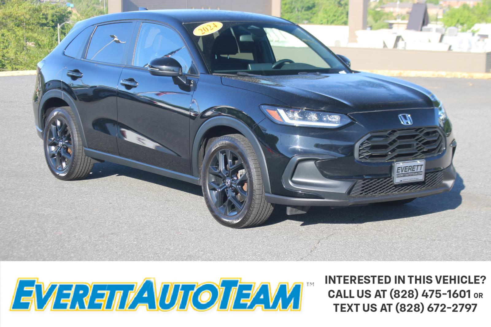 Crystal Black Pearl 2024 Honda HR-V Sport AWD SUV / Crossover All-Wheel Drive Continuously Variable Transmission