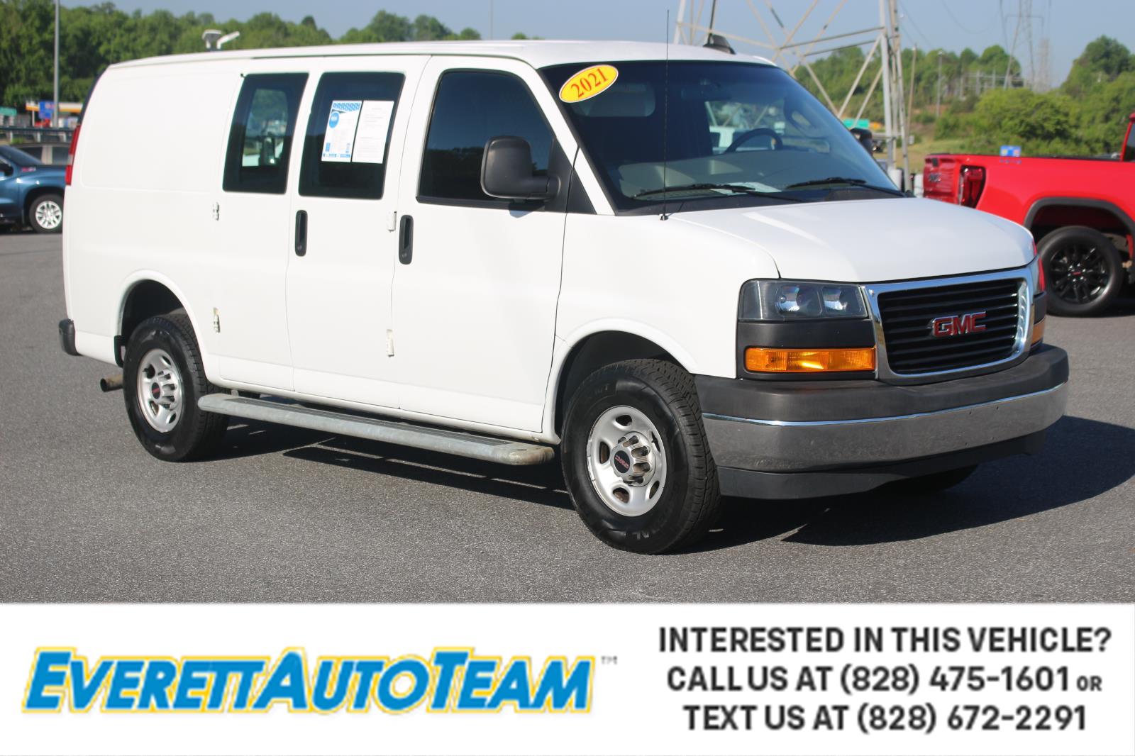 Summit White 2021 GMC Savana Cargo 2500 RWD Van Rear-Wheel Drive 6-Speed Automatic