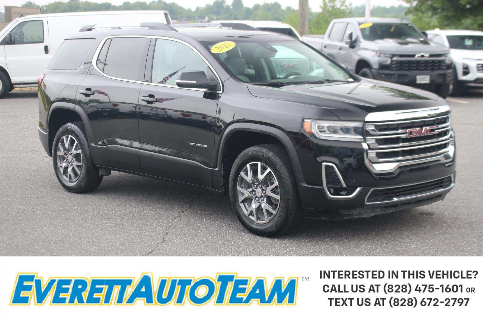Black (Ebony Twilight Metallic) 2023 GMC Acadia SLT FWD SUV / Crossover Front-Wheel Drive 9-Speed Automatic